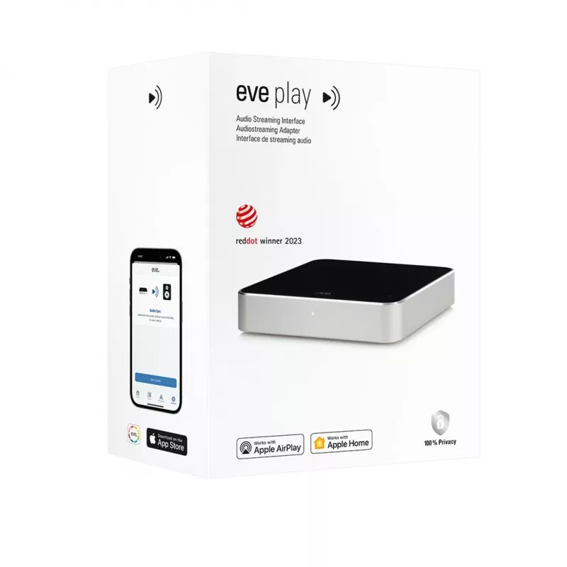 Eve Systems Eve Play Ethernet/LAN Wi-Fi adapteris - sidabrinis