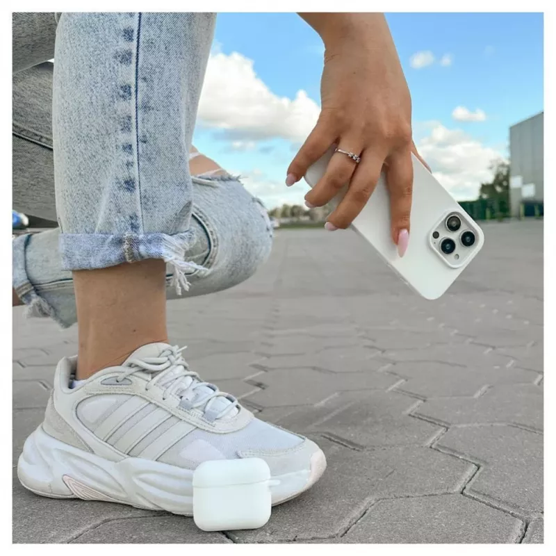 EVELATUS Apple AirPods Case EAC04 White - Silikoninis apsauginis dangtelis AirPods 1 ir 2 kartoms