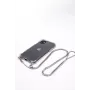 Evelatus Apple iPhone 11 Pro Max Silicone Transparent with Necklace TPU Strap Silver