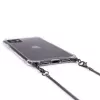 Evelatus Apple iPhone 11 Pro Max Silicone Transparent with Necklace TPU Strap Space Gray