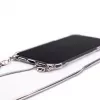 Evelatus Apple iPhone 11 Silicone Transparent with Necklace TPU Strap Silver