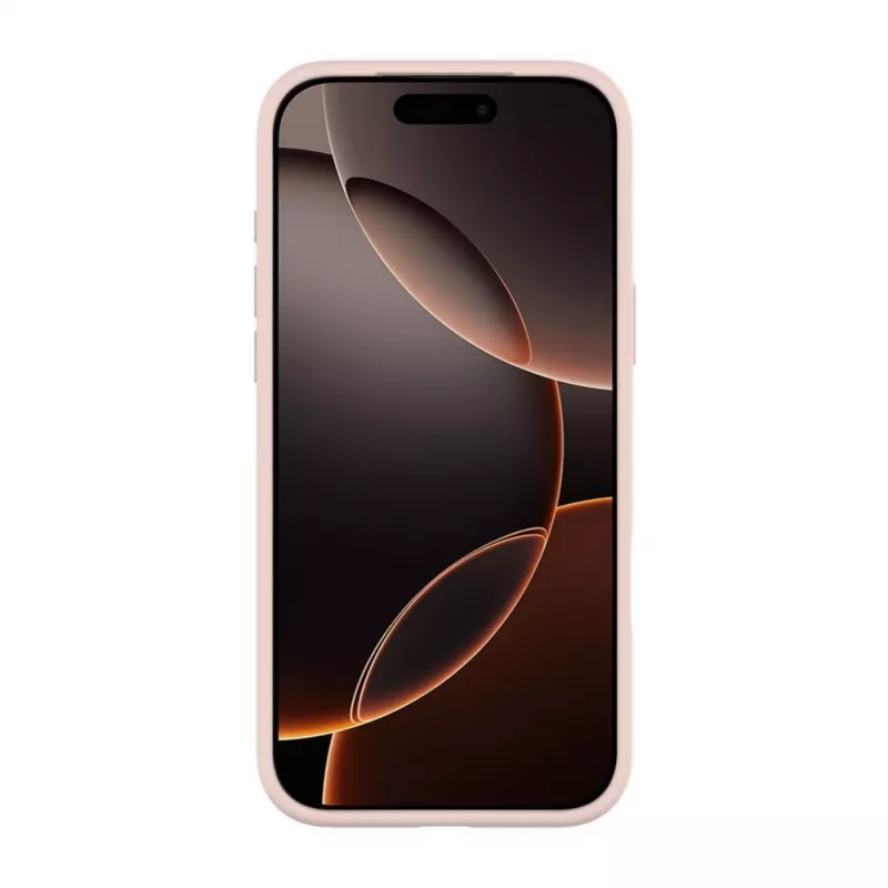 Evelatus Apple iPhone 18 Pro Max Premium MagSafe minkšto prisilietimo silikoninis dėklas Pink Sand