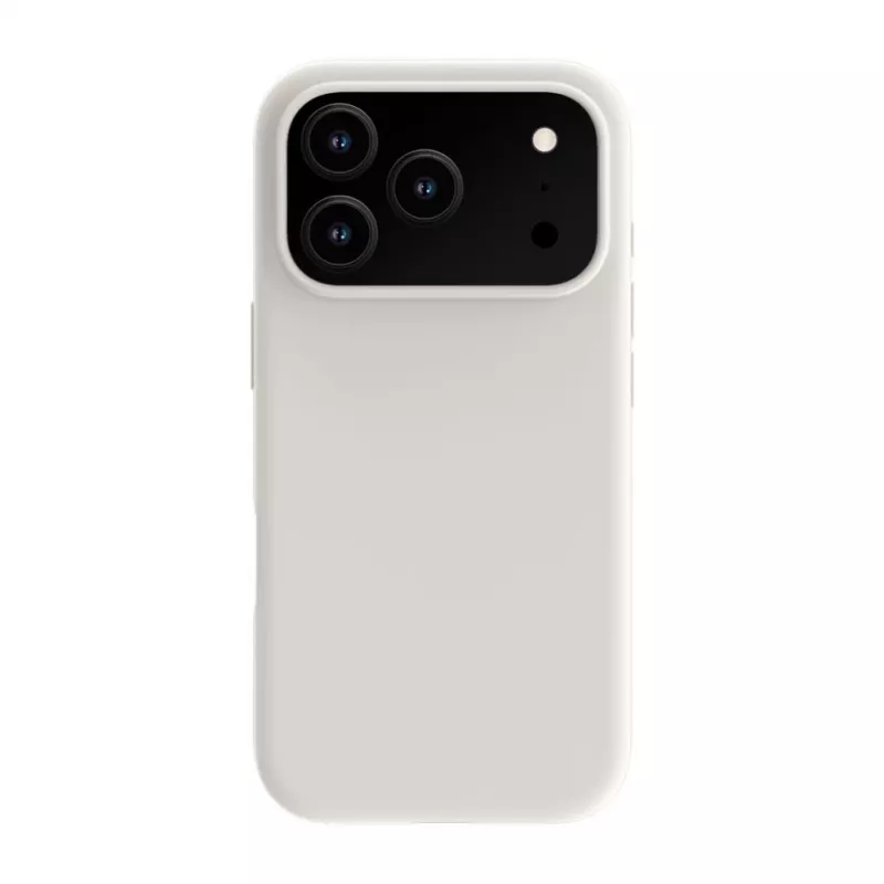 Evelatus Apple iPhone 18 Pro Premium MagSafe minkšto prisilietimo silikoninis dėklas sidabrinis