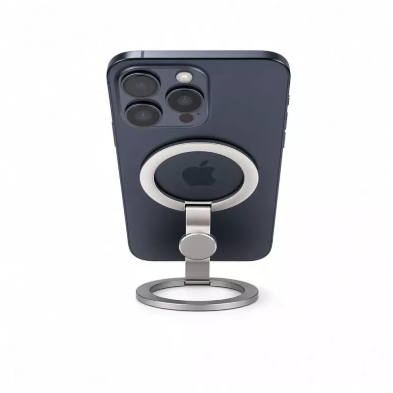 Evelatus Magnetic Phone Metal Ring Holder Sidabrinis