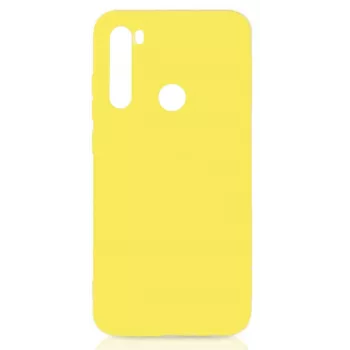 Evelatus Nano Silicone Case, skirtas Xiaomi Redmi Note 8 / Redmi Note 8 2021, Soft Touch TPU, Geltona