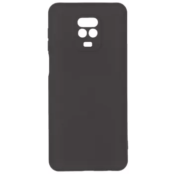 Evelatus Nano Silicone Soft Touch TPU Dėklas, skirtas Xiaomi Redmi Note 9 Pro / Redmi Note 9S - Juodas