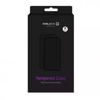 Evelatus Samsung Galaxy A05 2,5D pilno dangtelio grūdinto stiklo ekrano apsauga, antistatinė, juoda