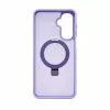 Evelatus Samsung Galaxy A17 4G / A17 5G Shield dėklas su MagSafe ir stoveliu, matinis žiedas, levandų violetinė