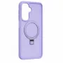 Evelatus Samsung Galaxy A17 4G / A17 5G Shield dėklas su MagSafe ir stoveliu, matinis žiedas, levandų violetinė