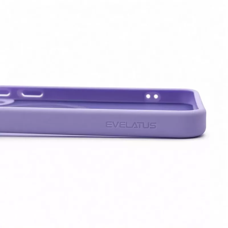 Evelatus Samsung Galaxy A37 / A36 Shield dėklas su MagSafe ir stoveliu, matinis žiedas, levandų violetinė