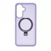 Evelatus Samsung Galaxy A37 / A36 Shield dėklas su MagSafe ir stoveliu, matinis žiedas, levandų violetinė