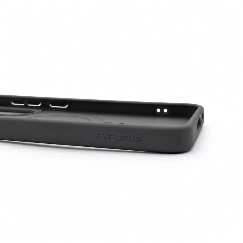 Evelatus Samsung Galaxy A37 / A36 Shield Case su MagSafe ir stovu, matinis dūminis pilkas