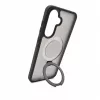 Evelatus Samsung Galaxy A37 / A36 Shield Case su MagSafe ir stovu, matinis dūminis pilkas