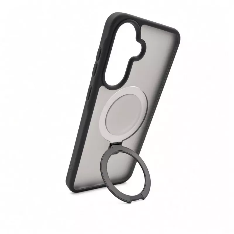 Evelatus Samsung Galaxy A37 / A36 Shield Case su MagSafe ir stovu, matinis dūminis pilkas