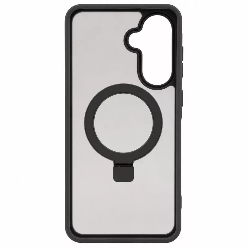 Evelatus Samsung Galaxy A37 / A36 Shield Case su MagSafe ir stovu, matinis dūminis pilkas
