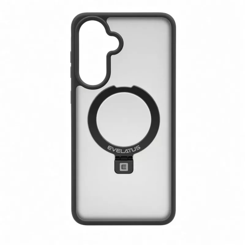 Evelatus Samsung Galaxy A37 / A36 Shield Case su MagSafe ir stovu, matinis dūminis pilkas