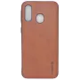 Evelatus Samsung Galaxy A40 Kuton Brown Leather Back Cover