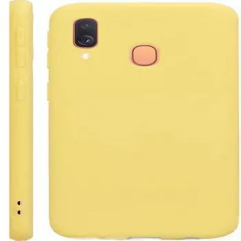 Evelatus Samsung Galaxy A40 Nano Silicone Case Soft Touch TPU Geltona