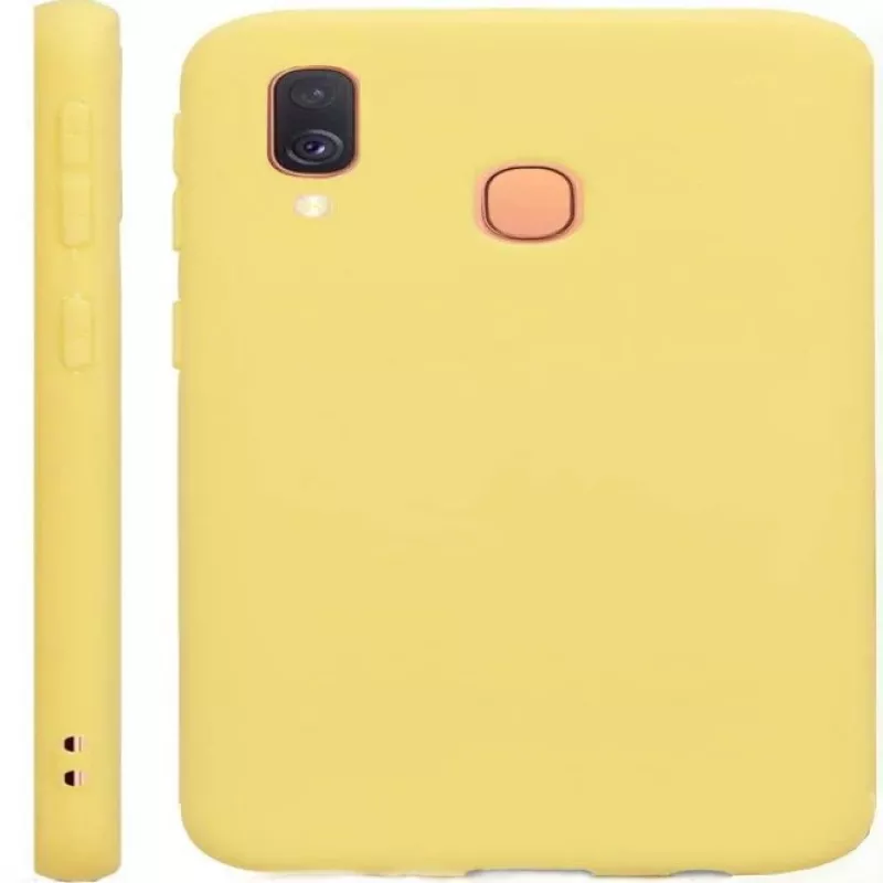 Evelatus Samsung Galaxy A40 Nano Silicone Case Soft Touch TPU Geltona
