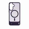 Evelatus Samsung Galaxy A57 guminis dėklas su MagSafe ir atramėle, violetinis