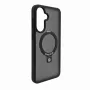 Evelatus Samsung Galaxy A57 Shield dėklas su MagSafe ir stoveliu, matinis juodas