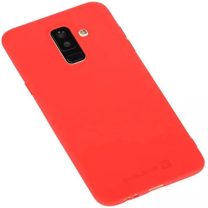Evelatus Samsung Galaxy A6 Plus 2018 Nano Silicone Case Soft Touch TPU Raudona
