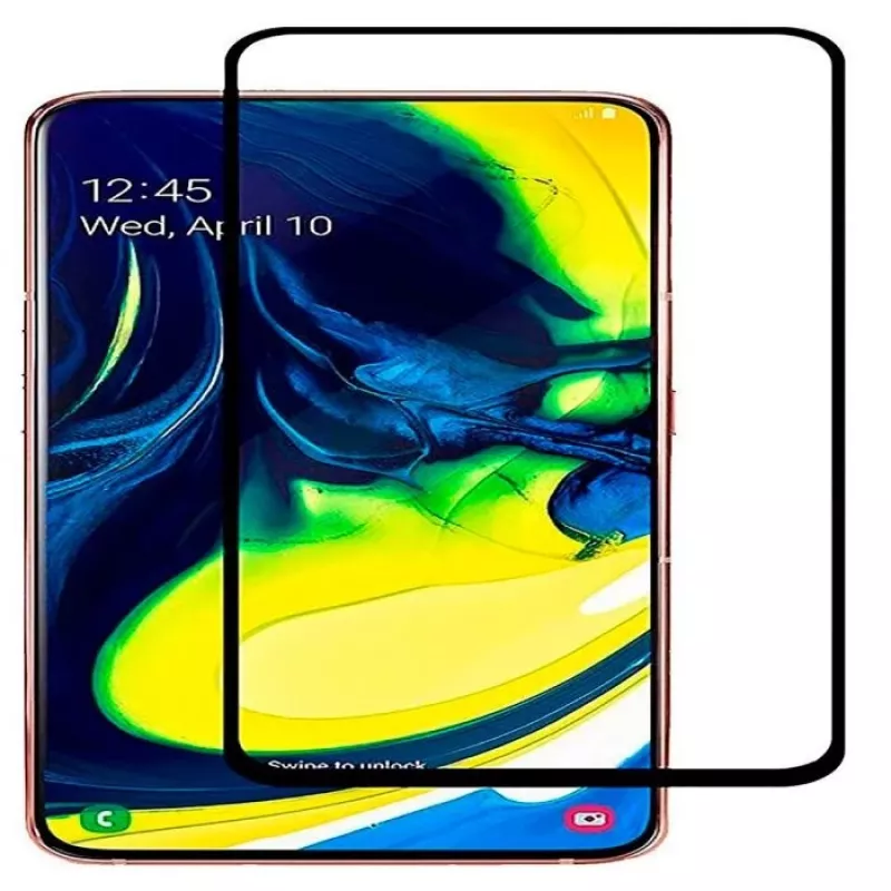 EVELATUS Samsung Galaxy A90 0,33 mm Flat Clear Tempered Glass Screen Protector with Japan Glue and Anti-Static Layer