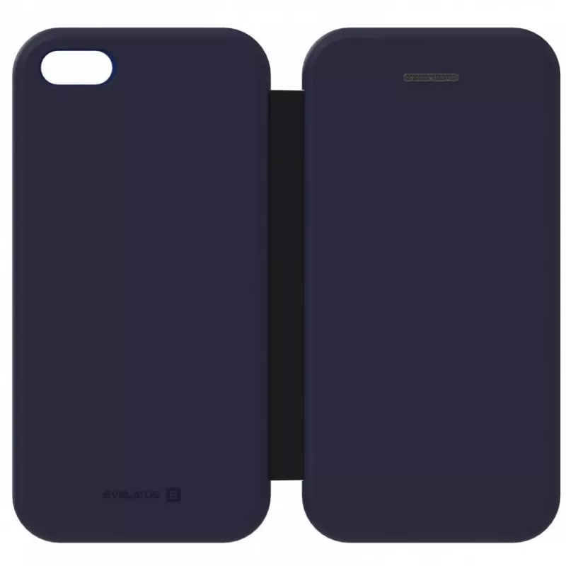 Evelatus Samsung Galaxy J6 Plus knygelės dėklas tamsiai mėlynas