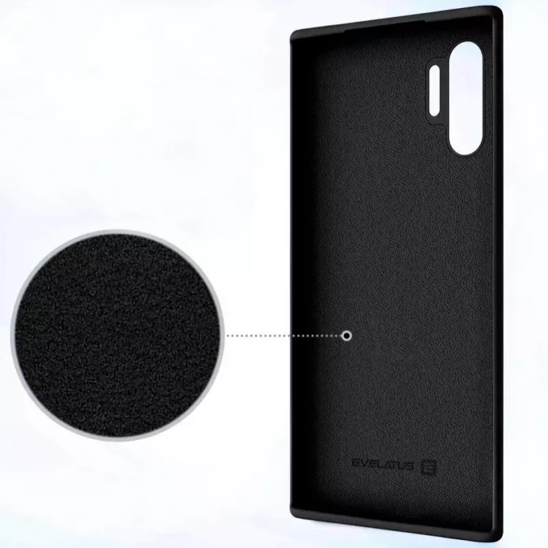 Evelatus Samsung Galaxy Note 10 Plus Premium Soft Touch silikoninis dėklas juodas