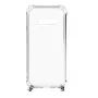 Evelatus Samsung Galaxy S10 Silicone Transparent with Necklace TPU Strap Silver