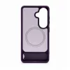 Evelatus Samsung Galaxy S26 guminis dėklas su MagSafe ir kojelė, violetinis