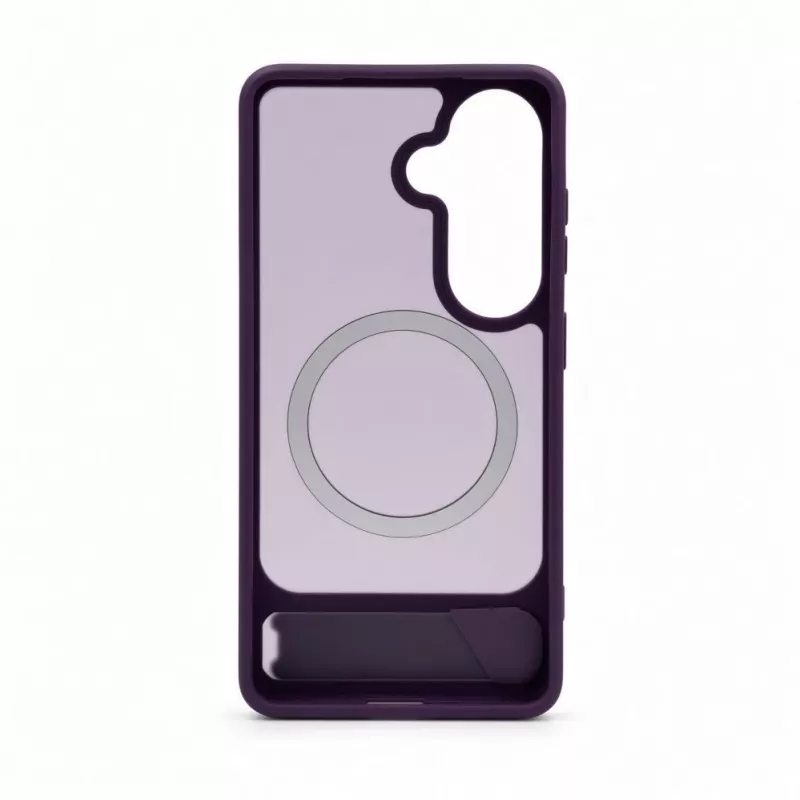 Evelatus Samsung Galaxy S26 guminis dėklas su MagSafe ir kojelė, violetinis