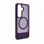 Evelatus Samsung Galaxy S26 guminis dėklas su MagSafe ir kojelė, violetinis