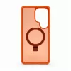 Evelatus Samsung Galaxy S26 Ultra Shield dėklas su MagSafe ir stovu, matinis oranžinis