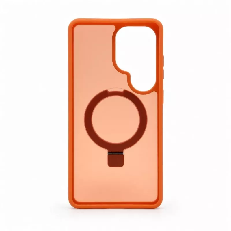 Evelatus Samsung Galaxy S26 Ultra Shield dėklas su MagSafe ir stovu, matinis oranžinis
