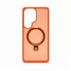 Evelatus Samsung Galaxy S26 Ultra Shield dėklas su MagSafe ir stovu, matinis oranžinis