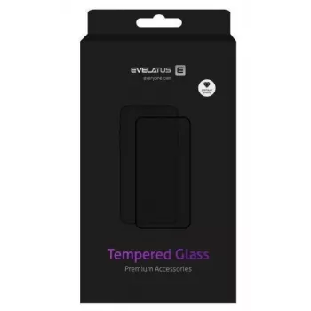 Evelatus Xiaomi Redmi 12 5G / 12 4G 2.5D Full Cover Japan Glue Glass Anti-Static Screen Protector