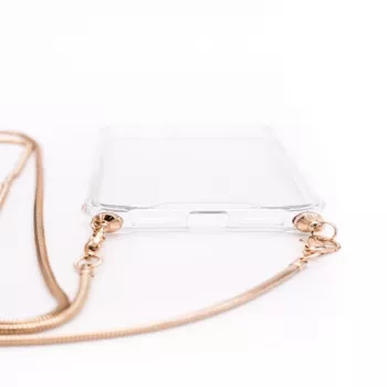 Evelatus Xiaomi Redmi 7 Silicone Transparent with Necklace TPU Strap Gold