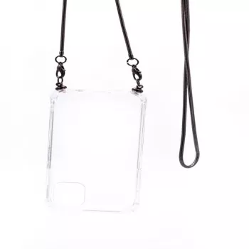 Evelatus Xiaomi Redmi 8 Silicone Transparent with Necklace TPU Strap Space Gray