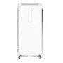 Evelatus Xiaomi Redmi Note 8 Pro Silicone Transparent with Necklace TPU Strap Gold