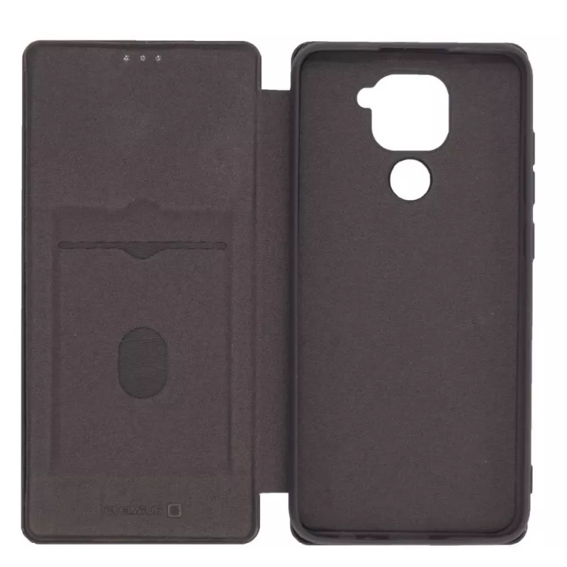 Evelatus Xiaomi Redmi Note 9 knygelės dėklas juodas