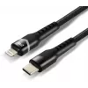 everActive CBB-1CIR USB-C į Lightning RGB LED laidas 1 m, 27 W PD, juodas