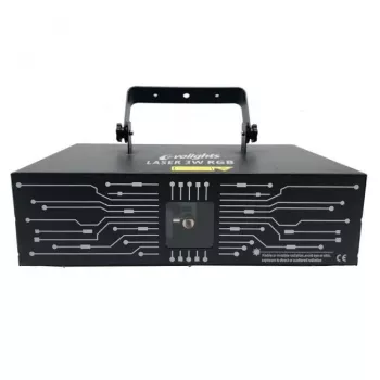 EVOLIGHTS LASER 3W RGB Profesionalus Scenos Lazeras