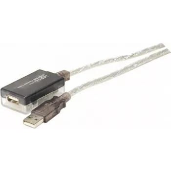 Exertis Connect 149213 USB 2.0 Type-A – Type-B laidas, 1,8 m, pilkas / permatomas
