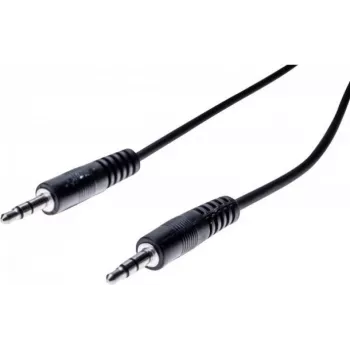 EXERTIS CONNECT 20m 3.5mm stereo jack audio kabelis, vyriškas-vyriškas, juodas 108572