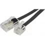 EXERTIS CONNECT telefono adapterio kabelis, RJ11 male į RJ45 male, juodas, 15 m EXC911734