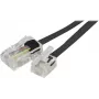 Exertis Connect telefono kabelis RJ-11 vyriškas į RJ-45 vyrišką 3,0 m plokščias juodas EXC911736