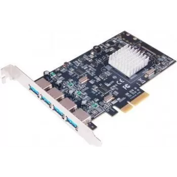 EXSYS EX-12004-2 PCI Express x4 adapterio plokštė su 2x USB 3.2 Gen 2 Type-A + 1 vidiniu USB 3.2 Gen 2 Type-A
