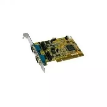 EXSYS EX-42042-IS 2 prievadų universalaus PCI serijinė RS-232/422/485 kombinuota plokštė su 16C950 UART, 128 baitų FIFO, optoizoliacija ir apsauga nuo viršįtampių