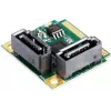 EXSYS Mini PCIe SATA III valdiklis, 2 prievadų, 6Gbps, ASM1061, Full-Height EX-48080-2